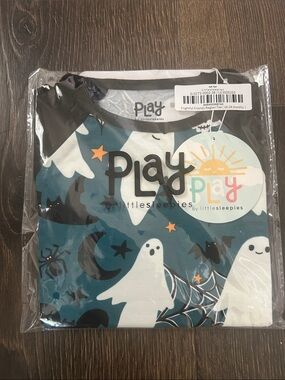 Little Sleepies Play Halloween Frightful Friends Raglan Tee 18-24 Months